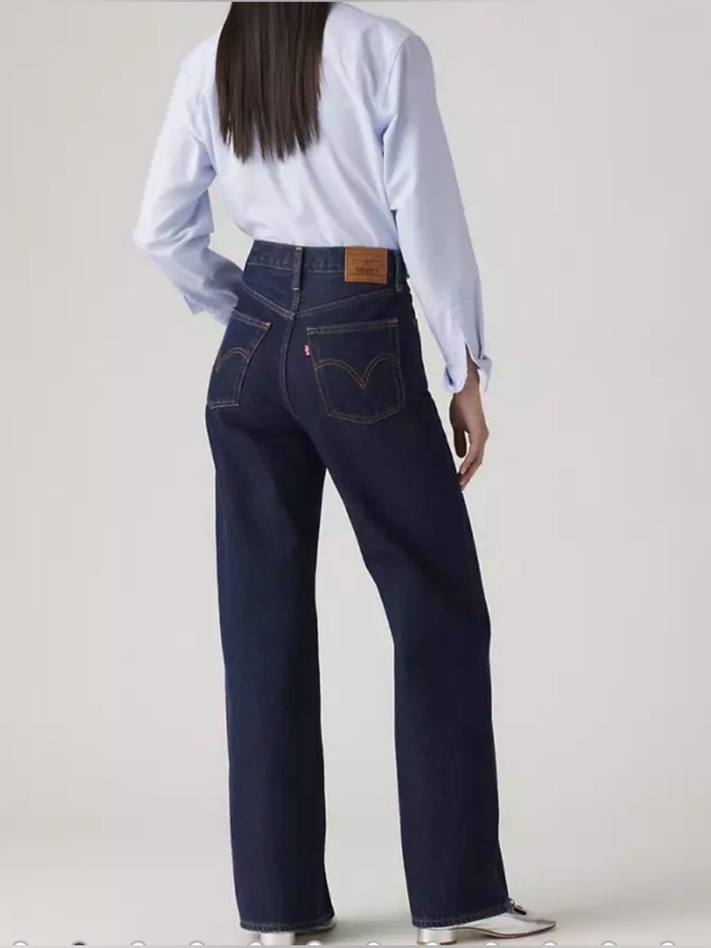 Levi's High Rise Straight Dark Indigo Jeans